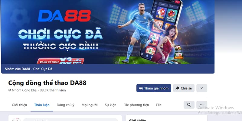 Bạn nên theo dõi fanpage cộng đồng bet thủ DA88 để được chia sẻ kinh nghiệm